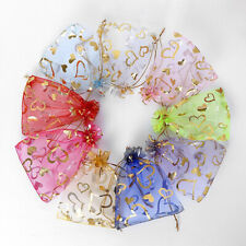 Wholesale 6 Colors Wedding Silk Jewelry Organza Pouch Gift Muslin Bag 10x13cm