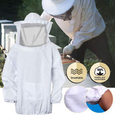 Beekeeping Jacket Equipment Veil Bee Keeping Cotton Suit Hat Pull Over Smock Usa