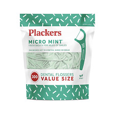300 Ct Plackers Micro Mint Dental Floss Tooth Picks Plastic Oral Teeth Floss