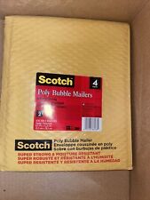 4 Pack 3m Scotch Poly Bubble Mailers 8.5 In X 11.25 Self-sealing Size 2