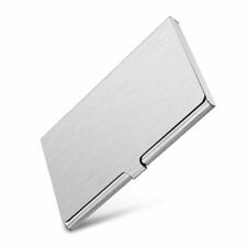 Pocket Aluminum Steel Metal Business Card Holder Case Id Credit Wallet Silver