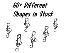10 Count Shaped Paper Clips Music Teacher Gifts Clef Note Desk Office Supplies