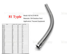 81 Typles Bellows Hose Metal Ss304 Kf16254050 Flange Flexible Vacuum Tube