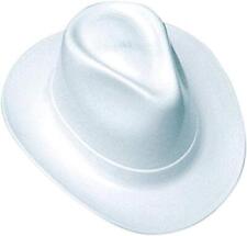 Occunomix Cowboy Style Hard Hat Ratchet Suspension Cotton Wide Brim White