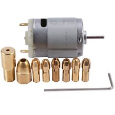 1pc Dc 12v 500ma Mirco Motor With 6pcs 0.5-3.2mm Drill Collet Electric Pcb8013