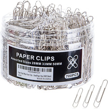 Paper Clips 700pcs Paper Clips Assorted Sizes Largesmall Paper Clips 700black