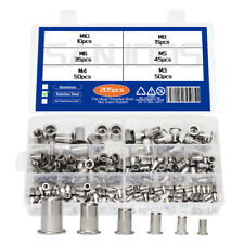 205 Pcs Stainless Steel Rivet Nut Kit Rivnut Nutsert Assort 6 Metric Type