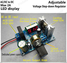 Led Display Adjustable Voltage Regulator Step-down Module Acdc To Dc 5v 6v 12v