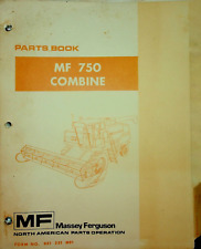 Original Massey Ferguson Parts Manual Catalog Mf 750 Combine