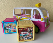 Shopkins Ice Cream White Pink Bus Collectible Toy My Mini Mixieqs Play Sets