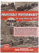 1939 Heil Co. Ad Dig-n-carry Hydraulic Scrapers On Cletrac Tractors Pa Tpke.