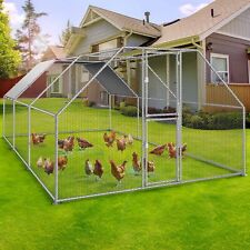 Outdoor Chicken Coop Pet Dog Run House Kennel Cage Enclosure W Cover Playpen