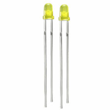 Pack Of 10 3mm Yellow Led Diode Electronic Component Emitting Light 1.8-2v