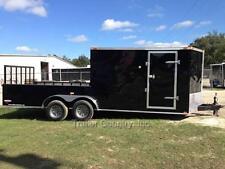 New 2024 7x20 7 X 20 Hybrid Enclosed Utility Cargo Motorcycle Hunting Trailer