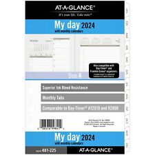 At-a-glance 2-page-per-day Planner Refill 5-12 X 8-12 2024 481-255