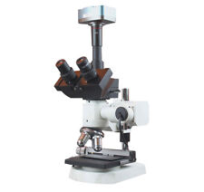 1200x Trinocular Metallurgy Microscope W Xy Stage 3mp Camera Measuring Software