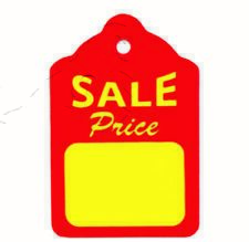 1000 Pcs. Sale Price Clothing Price Label Hanger Tag Tagger Labels