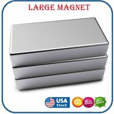 Max Magnets Super Strong N52 Neodymium Large Block Magnet 2x1x0.39 Rare Earth