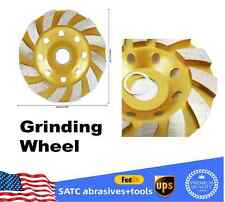 Satc 4in Diamond Segment Grinding Wheel Disc Grinder Cup Concrete Stone Cut 1pcs