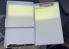 Small Aluminum Clipboard With Storagememo Size Recycled Metal Snapak Form New