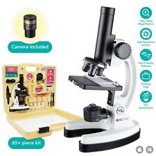Iqcrew Amscope 120x-1200x Kids 85 Piece Microscope Kit Camera Software