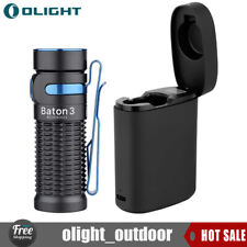 Olight Baton 3 -premium Edition Led Rechargeable Edc Flashlight 1200 Lumen Black