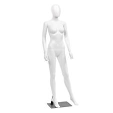 Costway 5.8 Ft Female Mannequin Egghead Plastic Full Body Dress Form Display