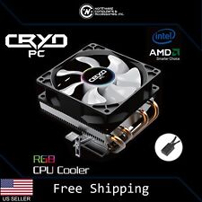 New Cryo-pc Cpu Cooler Fan Heatsink With Quad Heatpipe And 90mm Fan 3-pin