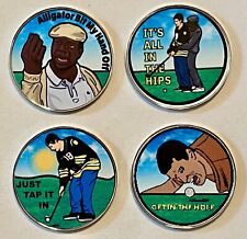 Happy Gilmore - 4 Piece Set - Pro Size 32mm - Golf Ball Markers