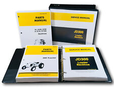 Service Parts Manual John Deere 300 Jd300 Industrial Tractor Loader Backhoe Set