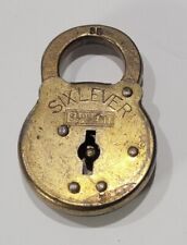 Vintage Sargent Six Lever Padlock Lock No Key