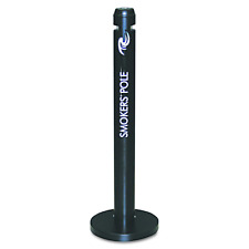 Rubbermaid Commercial Products Metal Smokers Pole Round Steel Black Black