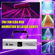 2w Ilda Rgb Animation Stage Laser Light Led Lighting Lamp For Dj Disco Party