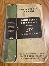John Deere 420 Crawler Tractor Owner Operator Manual User Guide Omt201155