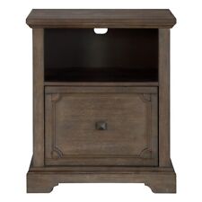 Lexicon Toulon Wood Lateral File Cabinet With Casters In Dark Oak