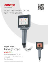 Contec Portable Video Laryngoscope Airway Intubation Handle Anesthesia 3 Blades