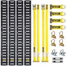 Vevor E Track Tie Down Rail Kit 18pcs 5 E Track Rails Enclosed Cargo Trailer