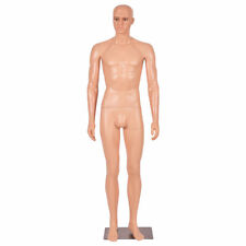 6 Ft Male Mannequin Make-up Manikin Metal Stand Plastic Full Body Realistic New