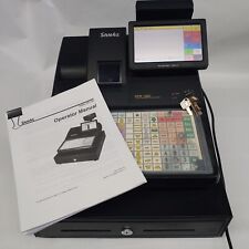 Sam4s Sps-520 Cash Register Touch Screen Pos System Manual Key Set Dual Printers