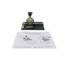 Manual Embossing Machine Metal Plate Stamping Embosser Deboss Dog Tag Printer