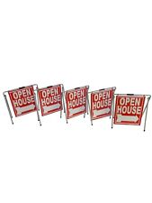 Open House A-frame Sign Kit 5-pack Swinger Red