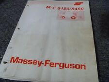 Massey Ferguson Mf 8450 8460 Combine Harvester Owner Operator Manual