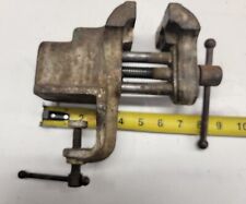 Vintage Heavy Duty Small Clamp On Work Bench Vise 2-78 Jaw Unbranded