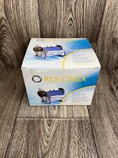Rolodex Blue Open Rotary Business Card File W 200 2 58 X 4 Sleeved Cards 63