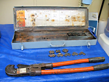 Tb Tbm8 Thomas Betts Wire Cable Hand Crimper With 8 Dies And Steel Box