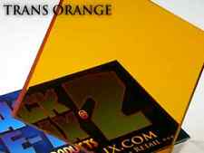 Transparent Orange Acrylic Perspex Plastic 210mm X 300mm X 3mm One 1 A4 Sheet