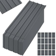 20 Pieces Set Roof Panels Galvanized Steel Hardware Roofing Sheets Wall Panels