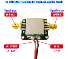 Dc 12v 10mhz8ghz 50 12db Lna Broadband Rf Low Noise Amplifier Module Vhfuhf