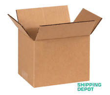 100 Pack Packing Shipping Box 8x6x6 Corrugated Kraft Cardboard Carton Mailers