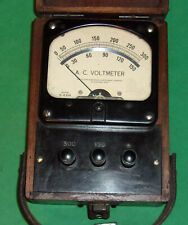 Early Hickok Ac Voltmeter Type S-49m 0-150 0-300 Clean Working
